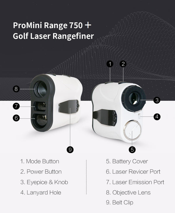 ProMini Range 750+ Slope Edition - Laser Rangefinder -  Continuous Measurement