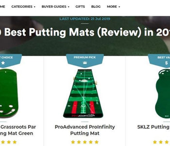 Best Putting Mat Review 2019 by  Gearhungry.com