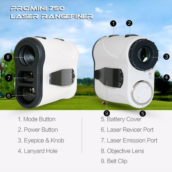 ProMini Range 750 - Laser Golf Rangefinder